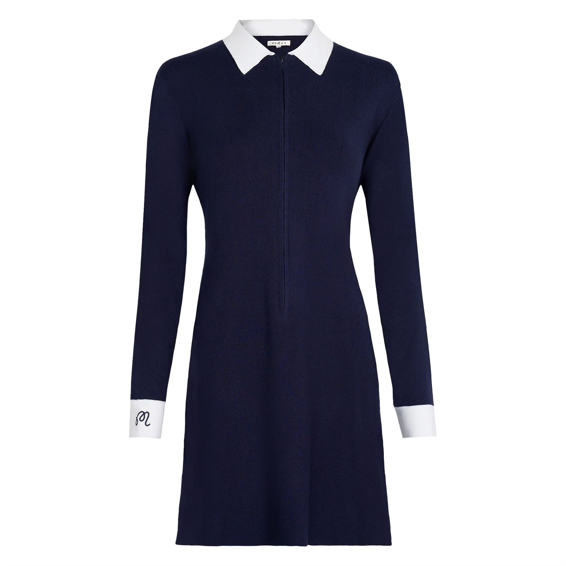 ワンピース Chloe Dress in Navy Chloe Total Pattern Acetate Design One Piece Dress Navy
