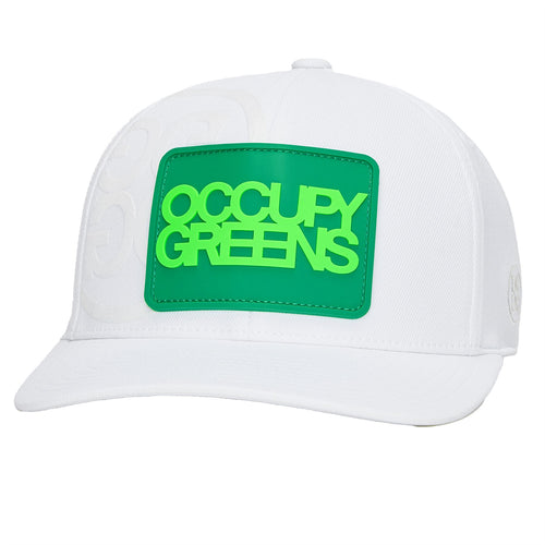 Occupy Greens Stretch Twill Snapback Cap Snow - AW24