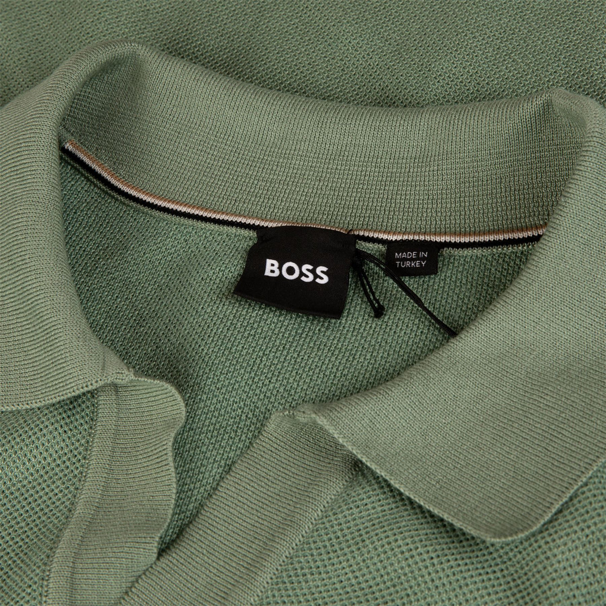 Jianluca Cotton Polo Open Green