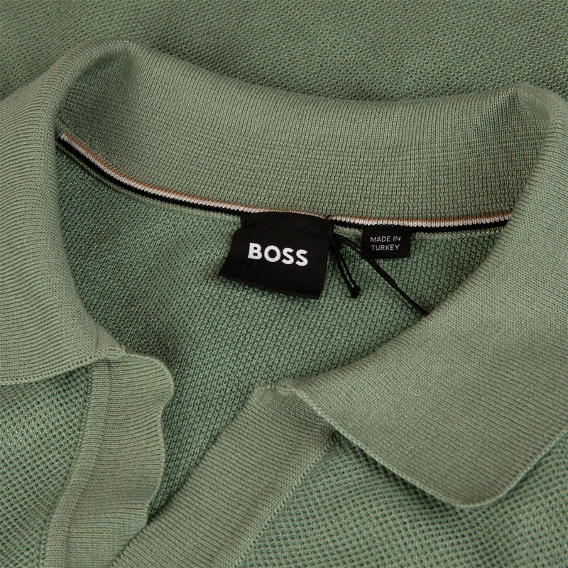 Jianluca Cotton Polo Open Green