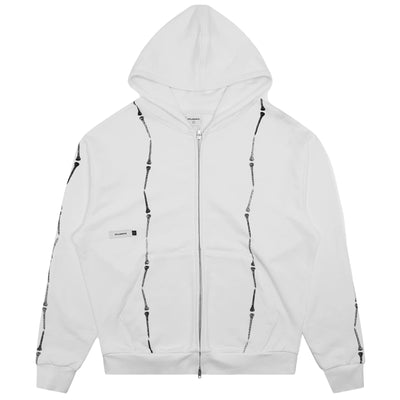 Everen French Terry Zip Hoodie White