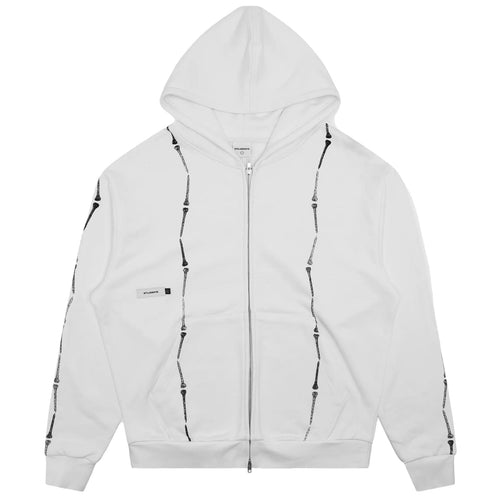 Everen French Terry Zip Hoodie White