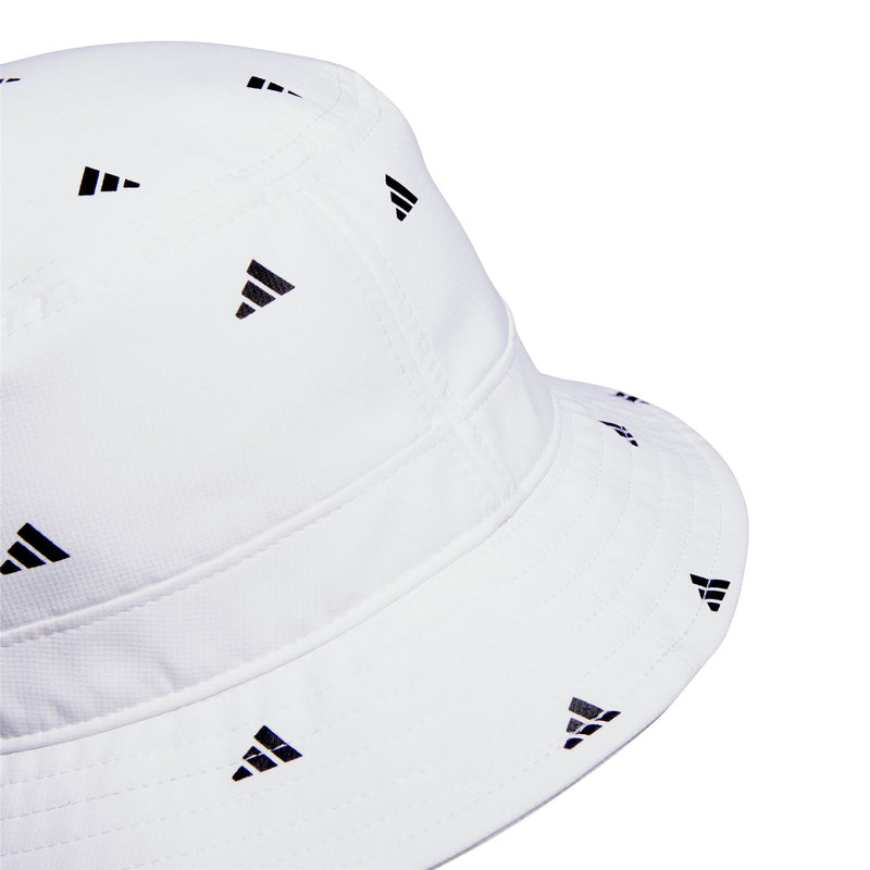 Womens Printed Bucket Hat White