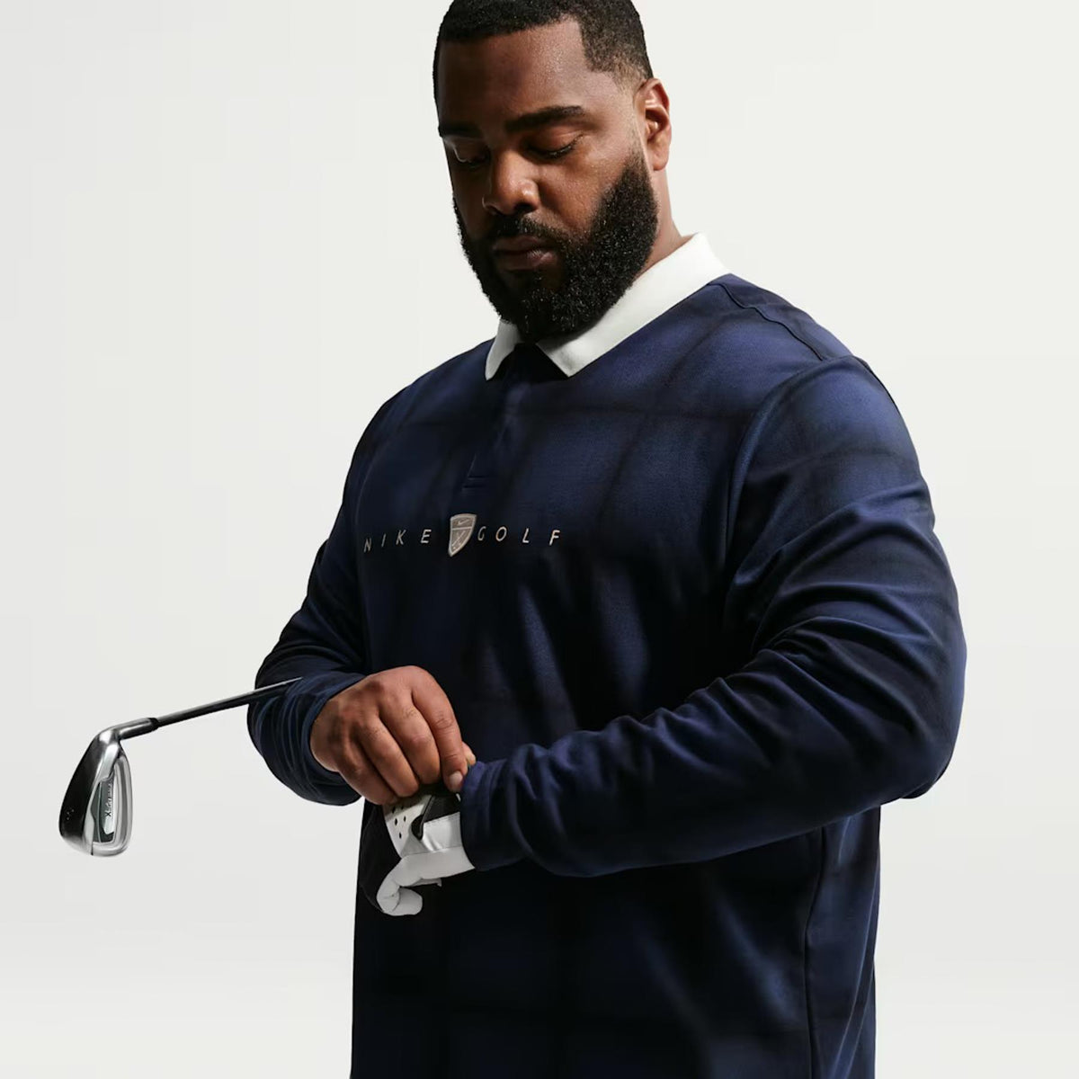 Dri-Fit Fairway Fresh Long Sleeve Loose Fit Polo Midnight Navy/Sail