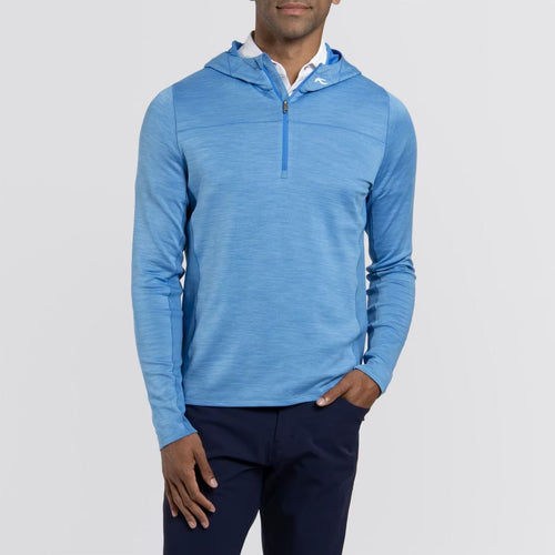 Liam Hooded Half Zip Atlanta Blue