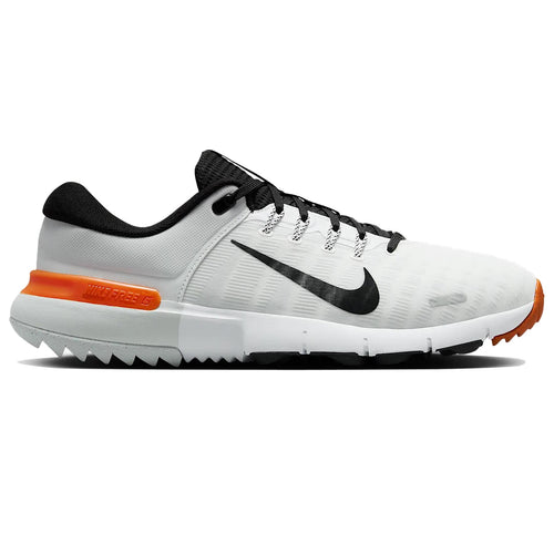 Nike Free Golf Shoes White/Black/Safety Orange - SS25