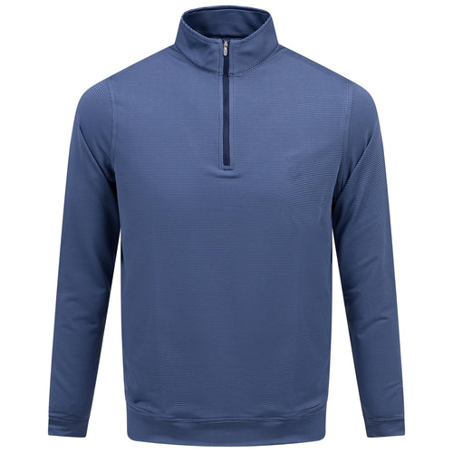 Perth Sugar Stripe Performance Quarter Zip Navy - 2025