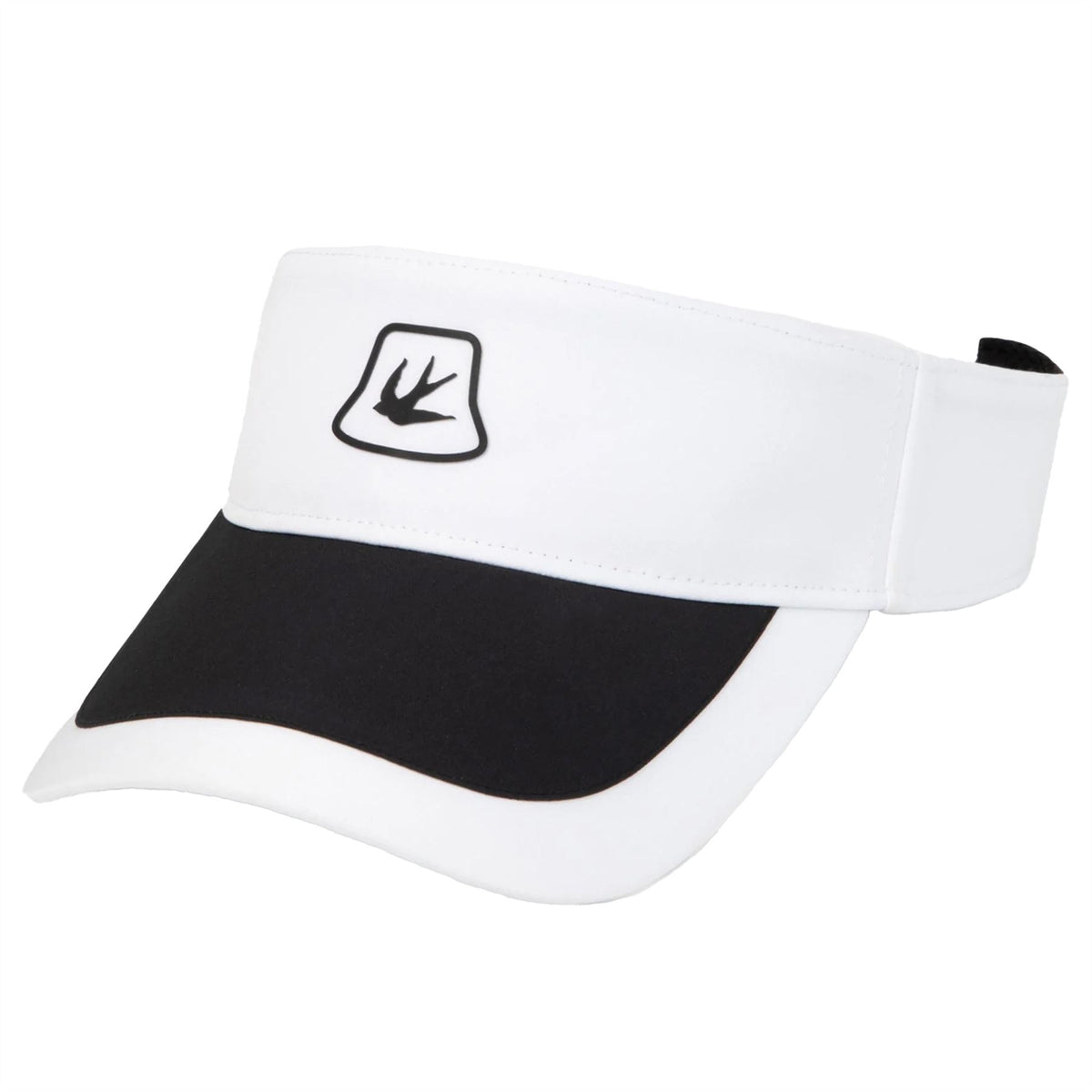 Womens Contrast Golf Visor White/Black