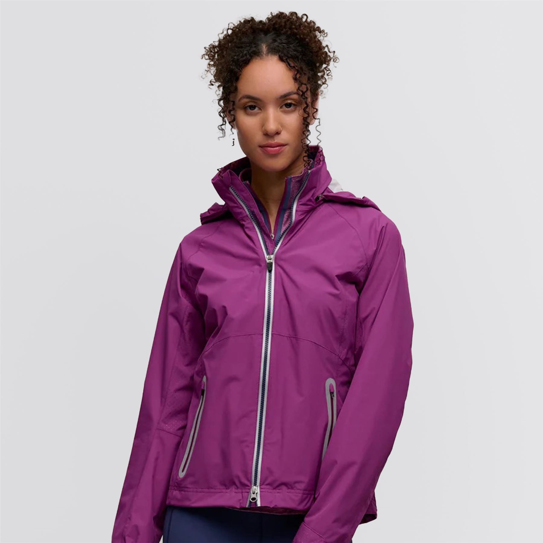 Womens Olivia Hooded Jacket Imperial/Storm