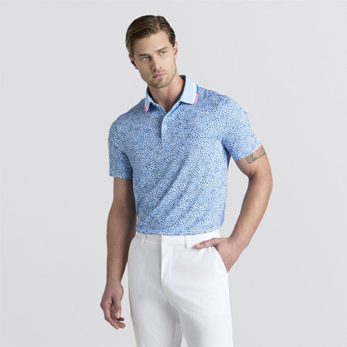 Fireworks Print Tech Jersey Polo Baja