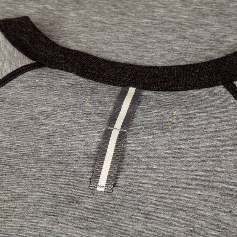 Hynds Raglan Crewneck Sweater Light Gray Heather/Charcoal