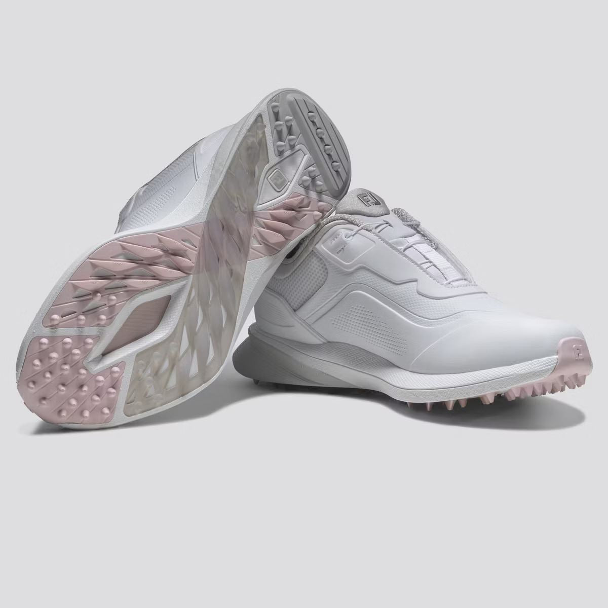 Womens ProSL26 Spikeless Laced Golf Shoes White/Grey