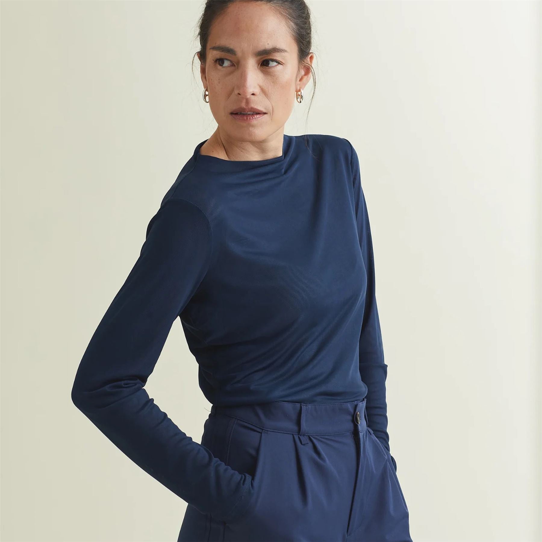 Womens Sentry UPF LS Top Dress Blues