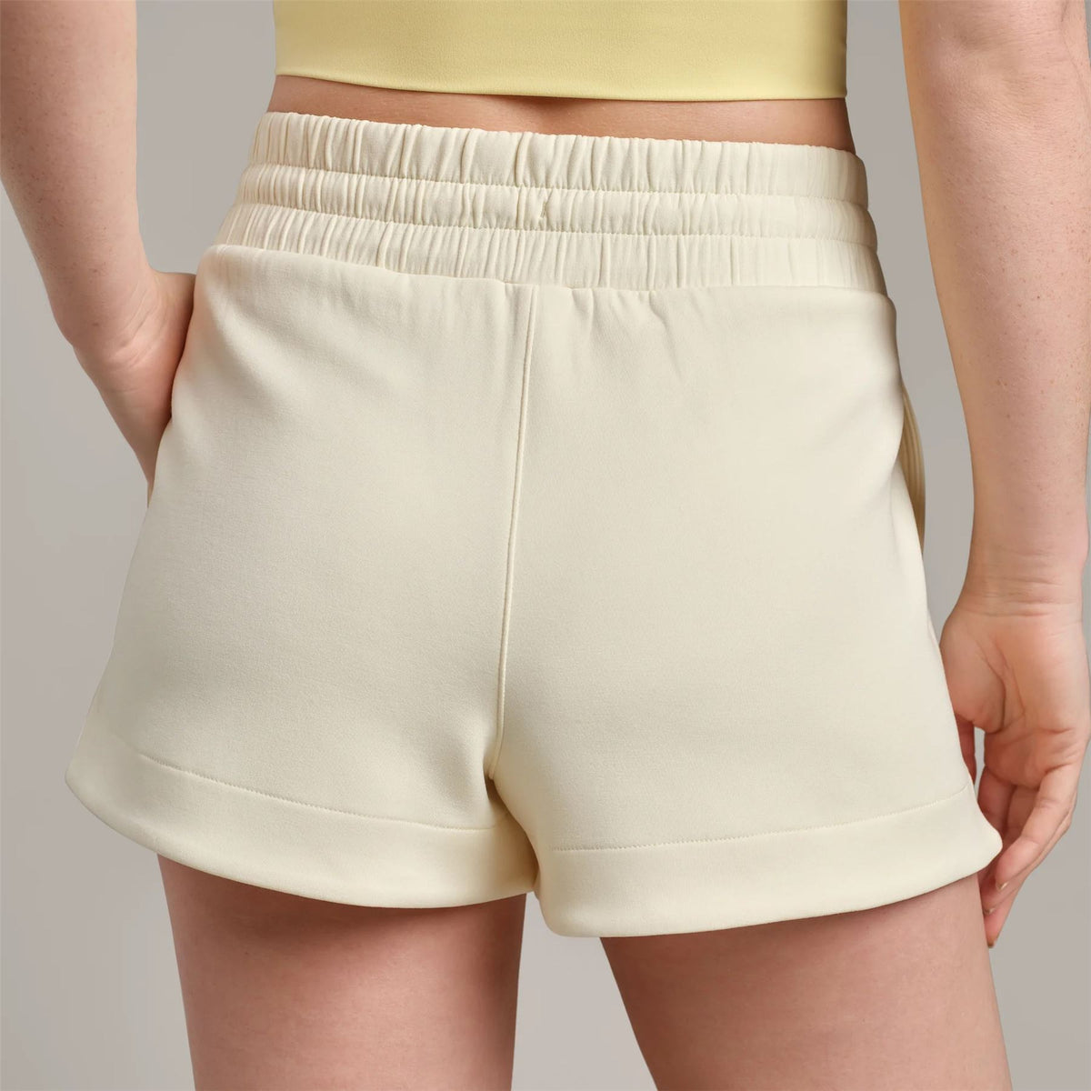 Womens DreamGlow Shorts Lemon Mist