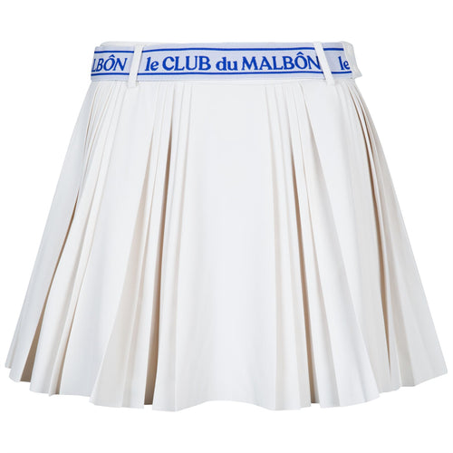 Womens Joelle Pleated Skirt Ivory - SS25