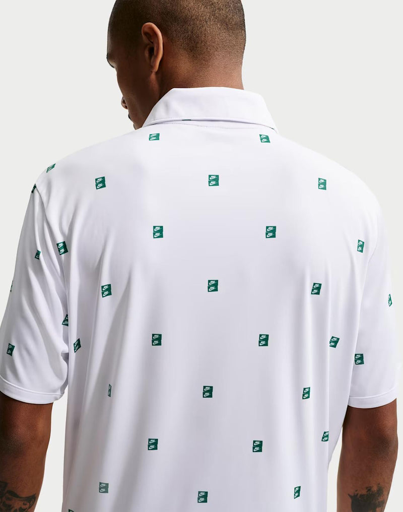 Dri-FIT Par 5 Icon Stack Print Polo White/Malachite