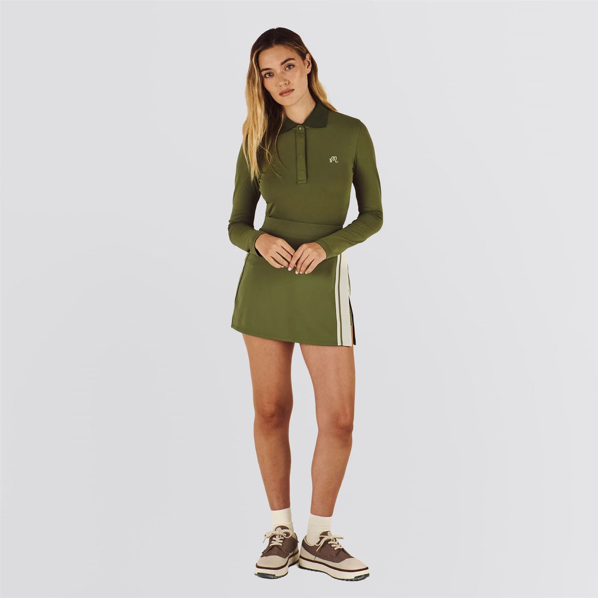 Womens Baseline Skirt Olivine