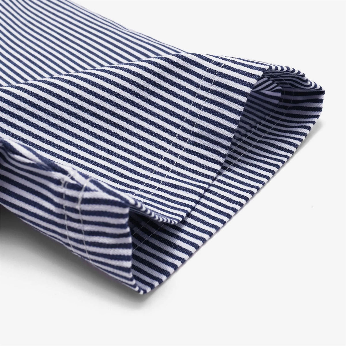 Reymon Stripe Oxford Button Up Shirt Navy