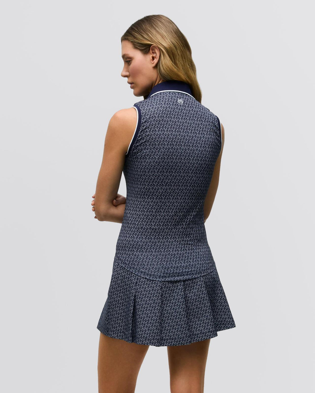 Womens G-Thing Scarlett Sleeveless Polo Maltese Blue