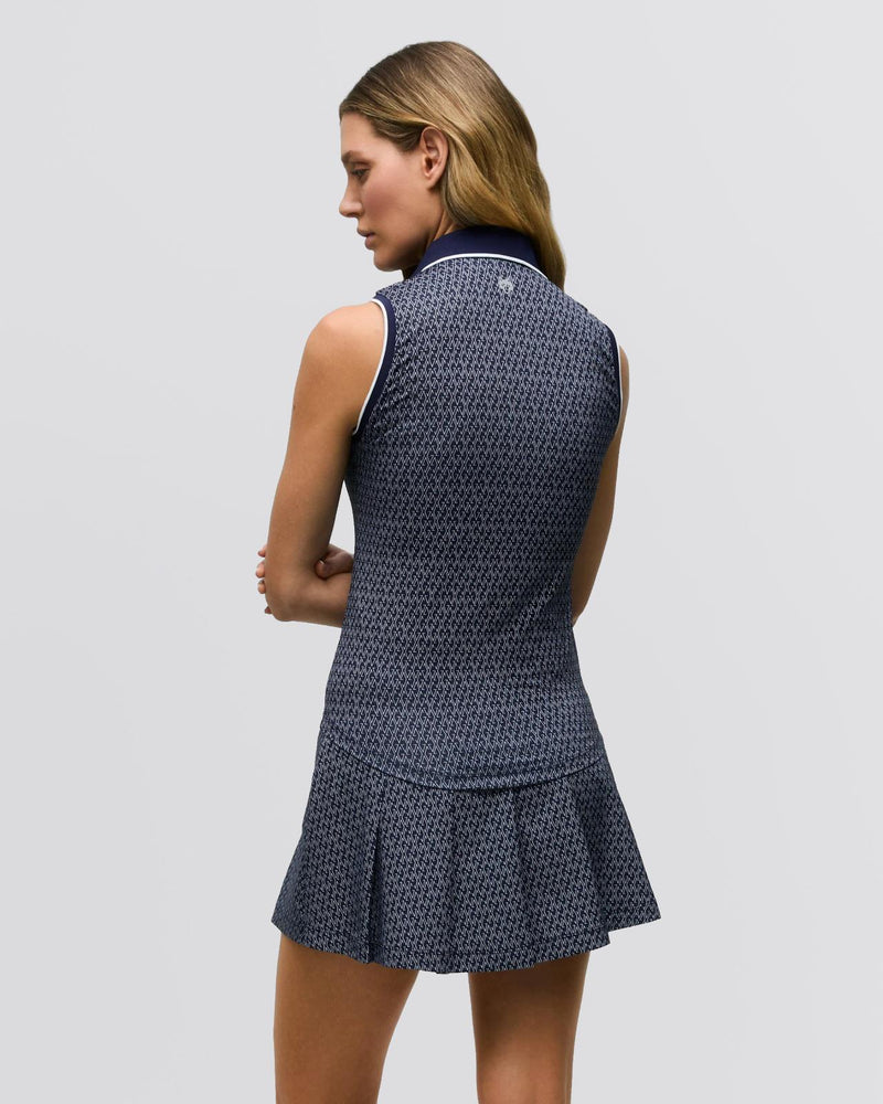 Womens G-Thing Scarlett Sleeveless Polo Maltese Blue