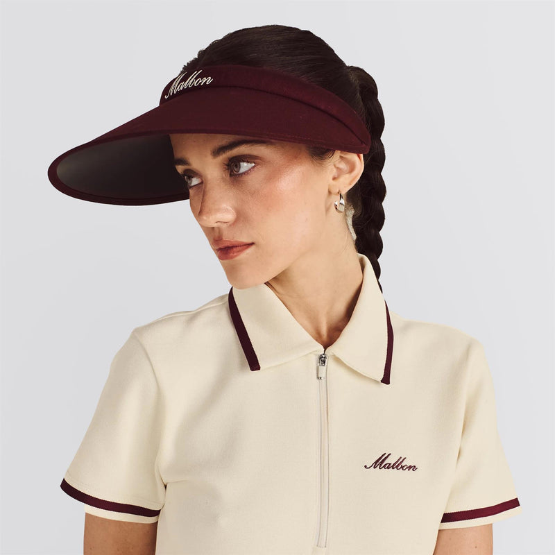 Womens Claire Visor Red Mahogany