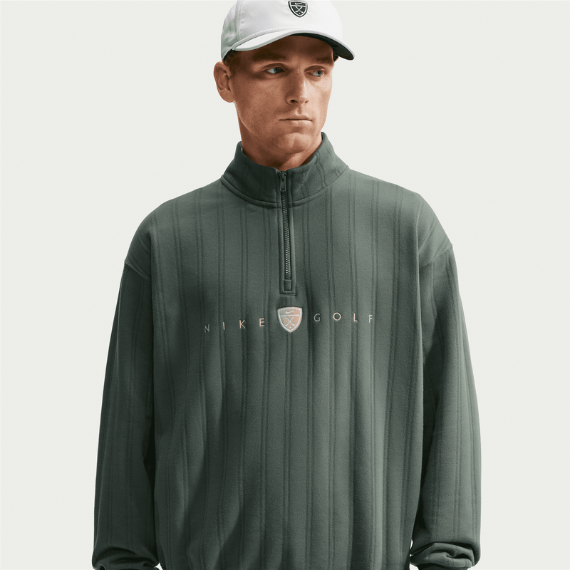 Dri-Fit Fairway Fresh Half-Zip Top Oversized Fit Camo Green/Limestone