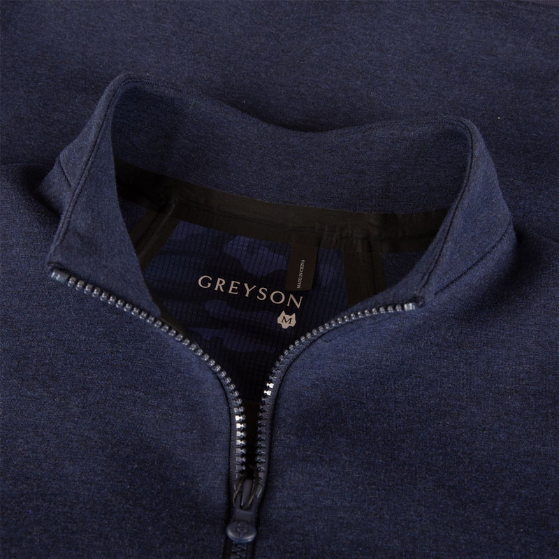Calgary Quarter Zip Mid Layer Maltese Blue