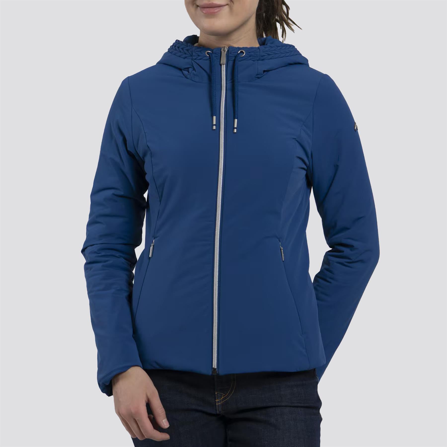 Womens Elevation Hooded Jacket Sapphire