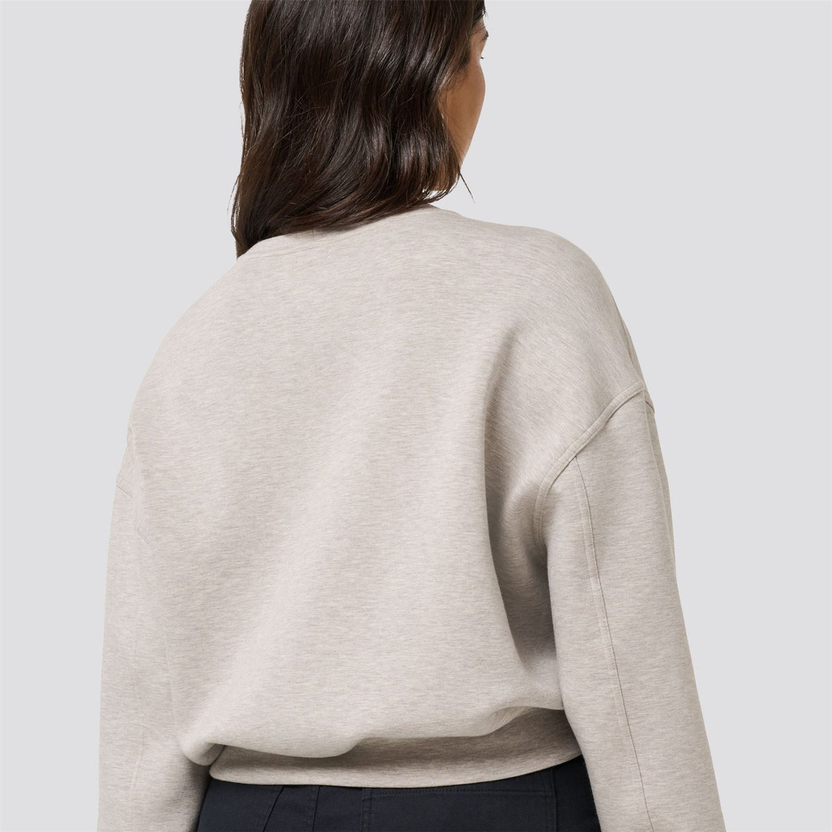 Womens Cloudscape Pullover Heather Savannah Tan