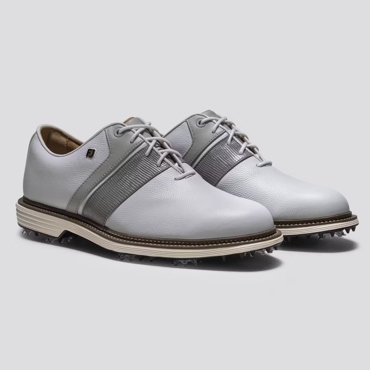 Premiere Series Packard Cleated Laced Golf Shoes White/Grey/Navy
