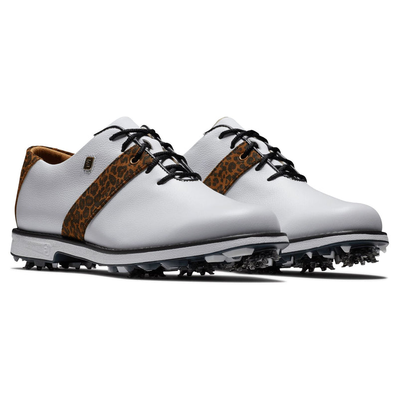 Womens Premiere Saddle DJ Golf Shoes White/Multi/White