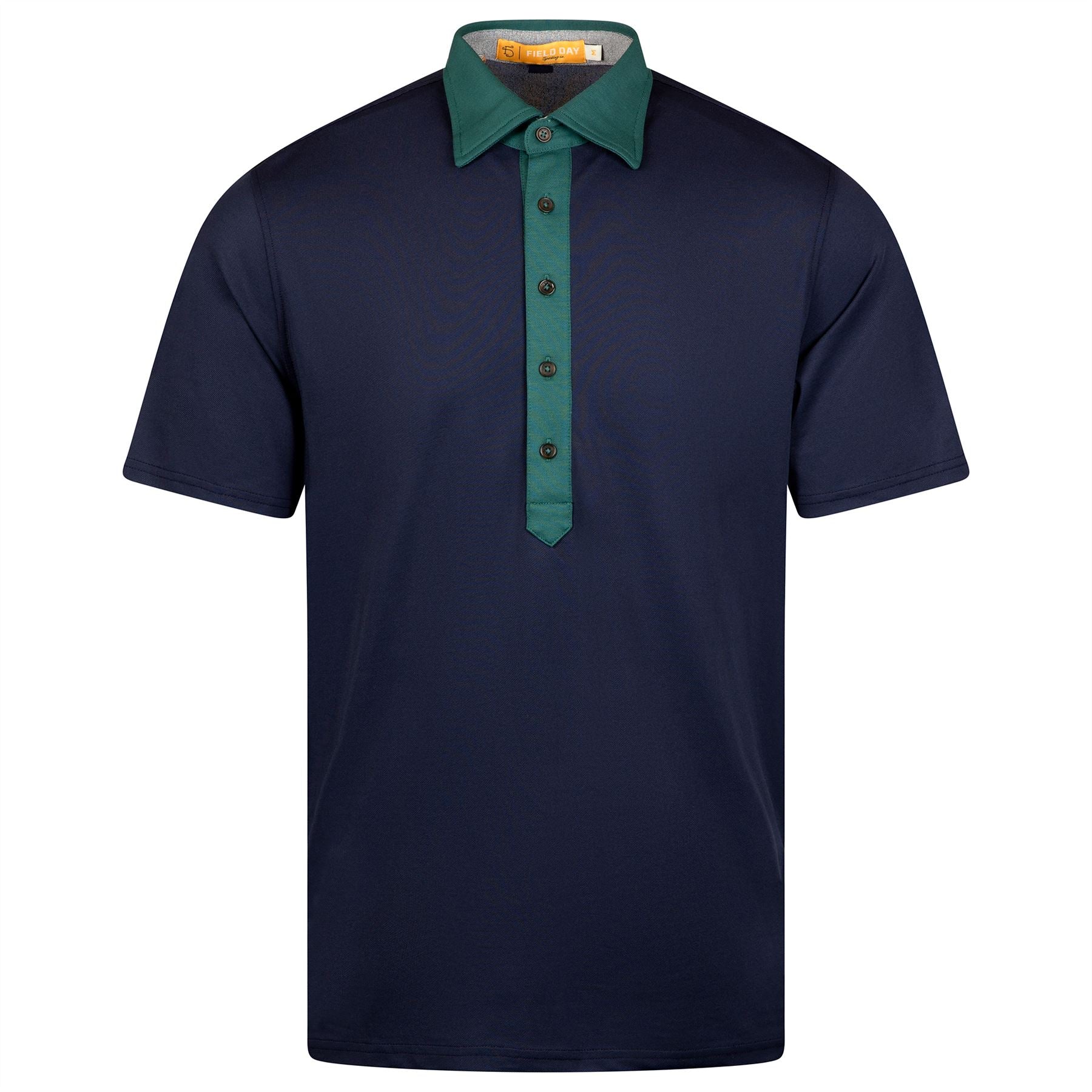 Ford 2-Tone 5-Button Polo Navy/Fern