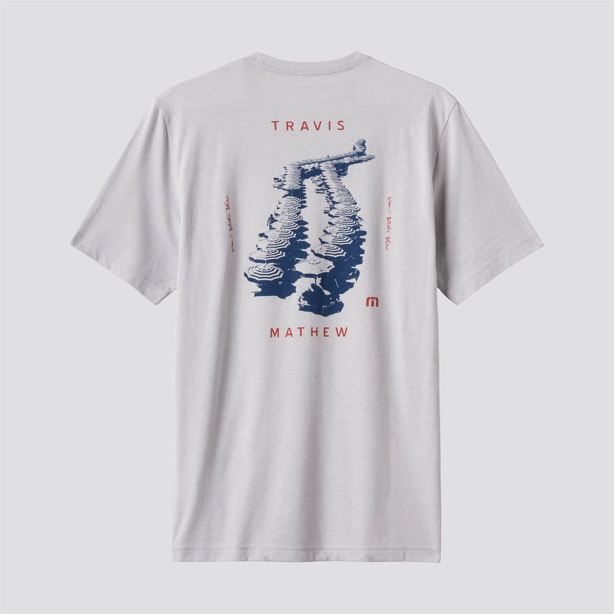 Travel Diary Tee Heather Light Grey