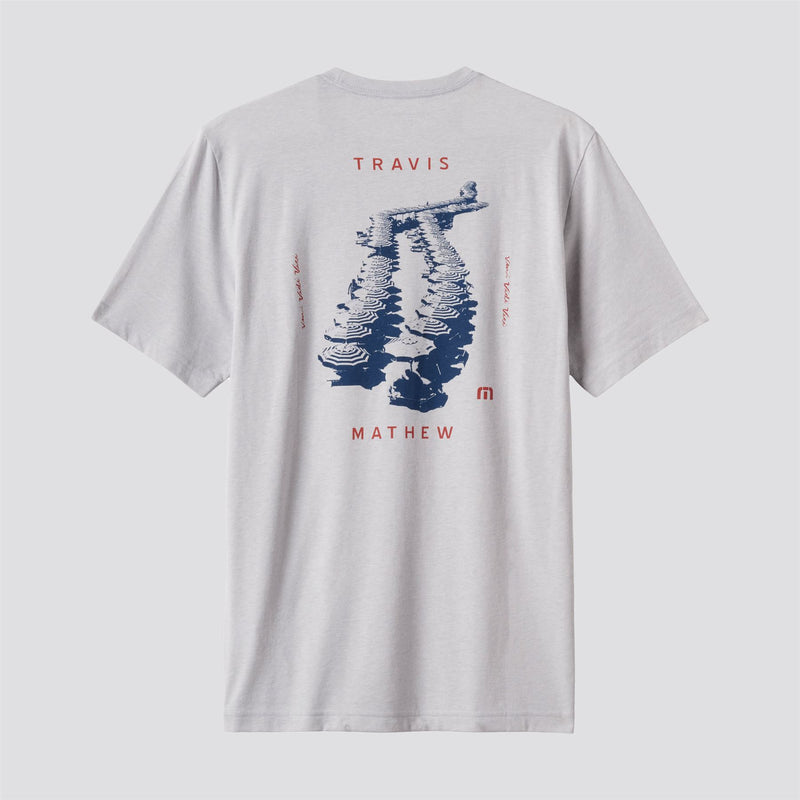 Travel Diary Tee Heather Light Grey