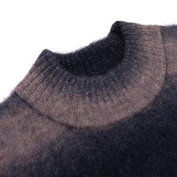 Students Golf Cole Knit Mockneck Mohair Sweater Black | TRENDYGOLF USA