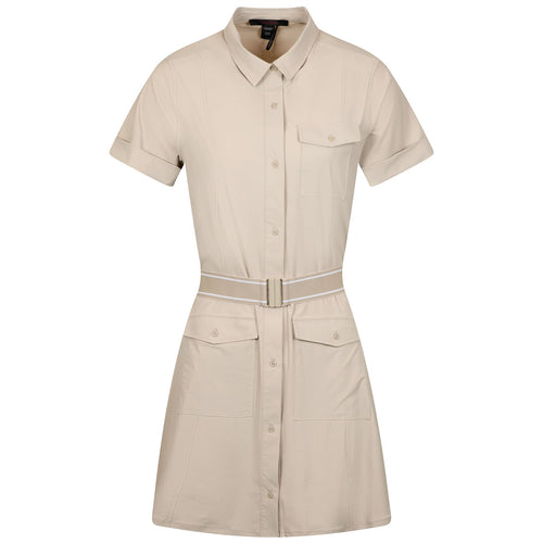 Womens Phoenix Belted Shirt Dress Sand - SS25