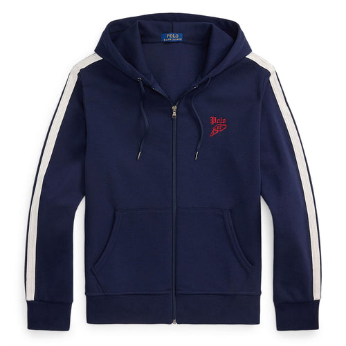 Polo Golf Full Zip Mesh Double Knit Hoodie Cruise Navy Multi - SS25