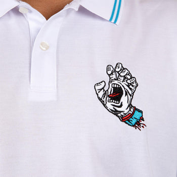 Malbon x Santa Cruz Fairway Polo White | TRENDYGOLF USA