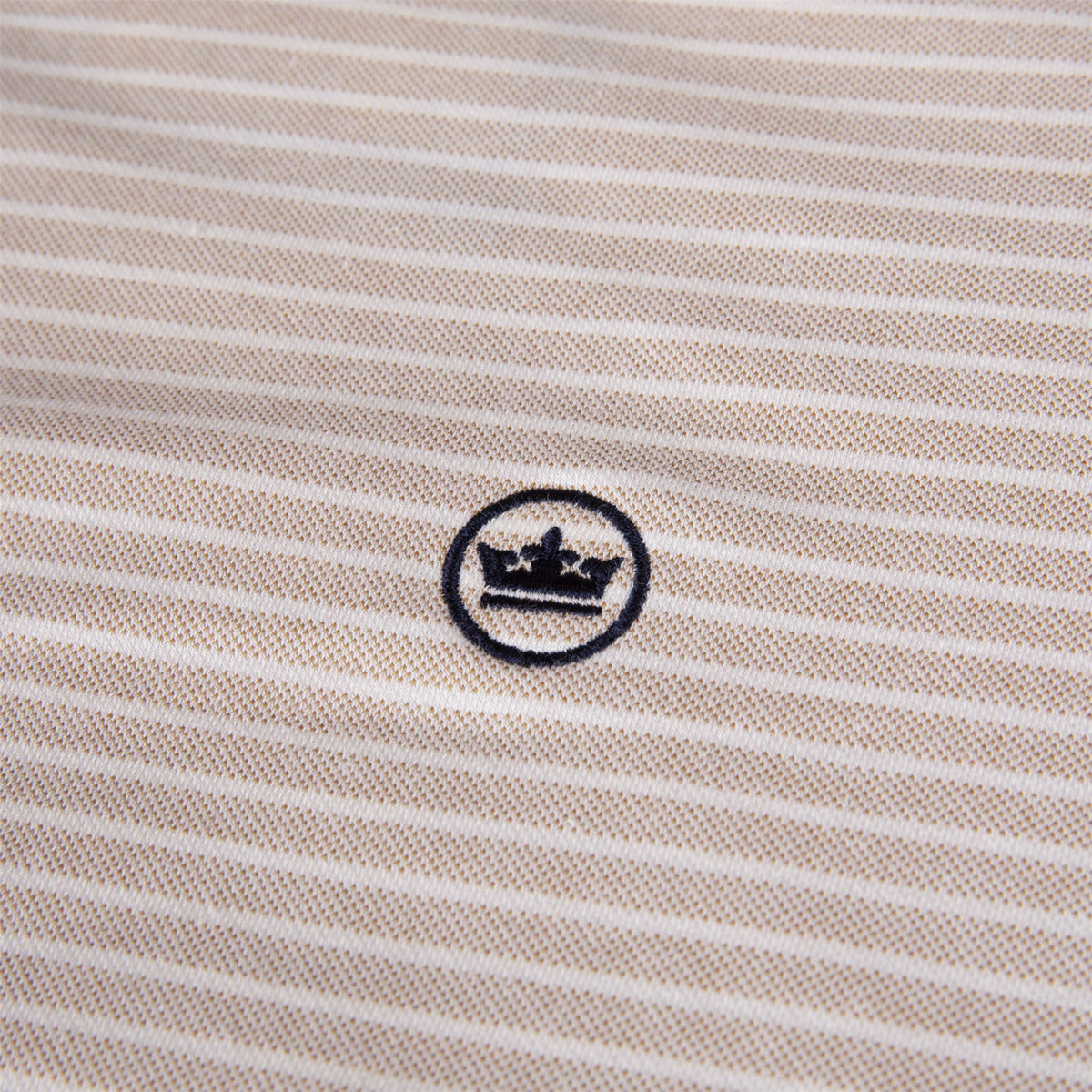Albatross Stripe Cotton-Blend Pique Polo Summer Dunes