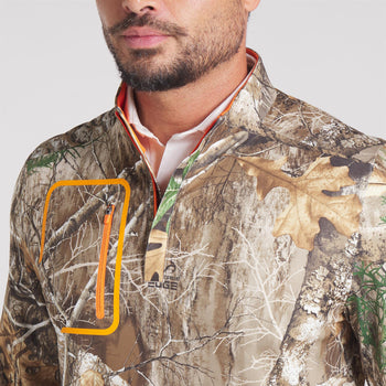 Puma x Real Tree Quarter Zip Mid Layer Deep Forest