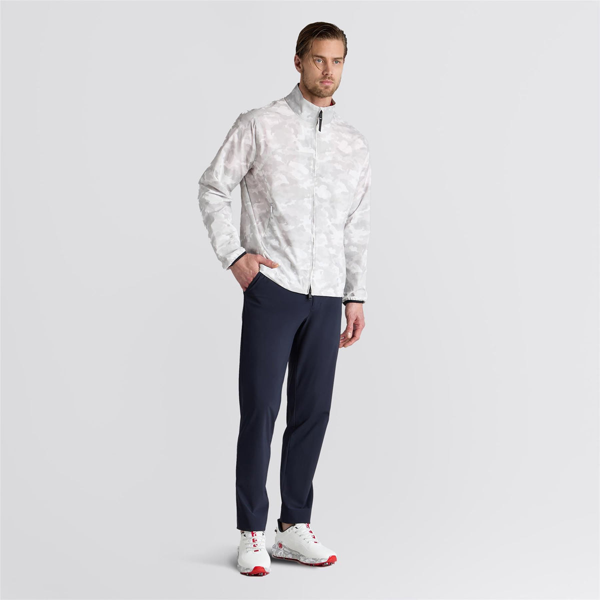 Parachute Camo Windbreaker Snow Camo