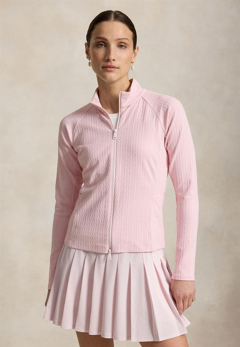 RLX Womens Active Cable Knit Sweatshirt Acacia Pink