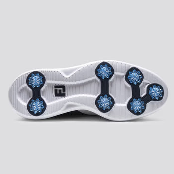 FootJoy FJ Traditions Saddle Cleated Golf Shoe White/Navy/Blue
