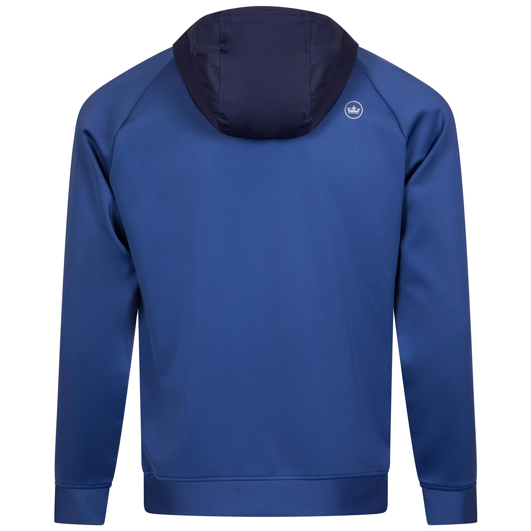 Peter Millar Weld Half Snap Hoodie Sport Navy/Navy | TRENDYGOLF USA
