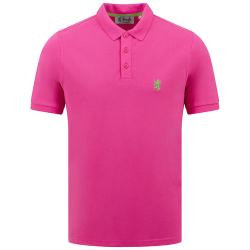 Unisex Regular Fit Icon Polo Heather Pink - SS23