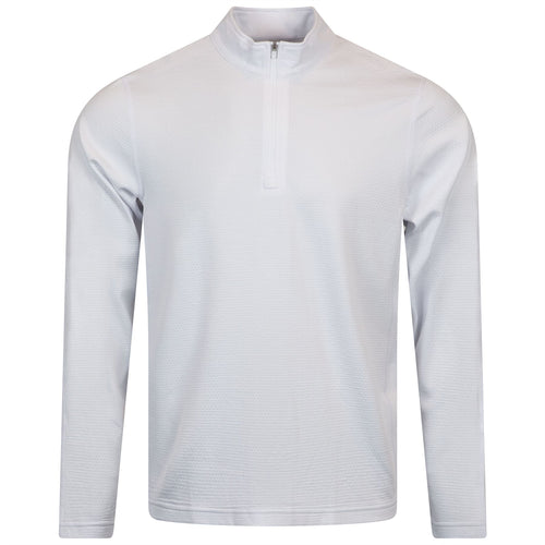 Solotex Mesh Tiebreak Quarter Zip Mid Layer White - AW24