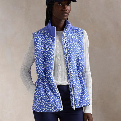 Womens RLX Tech Terry Full Zip Mid Layer Abstract Rose