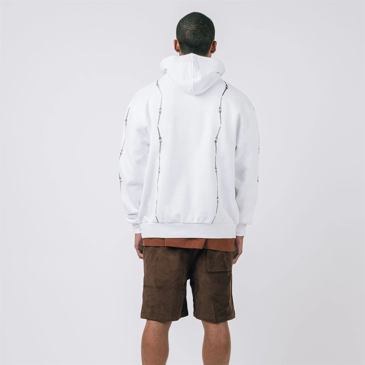 Everen French Terry Zip Hoodie White