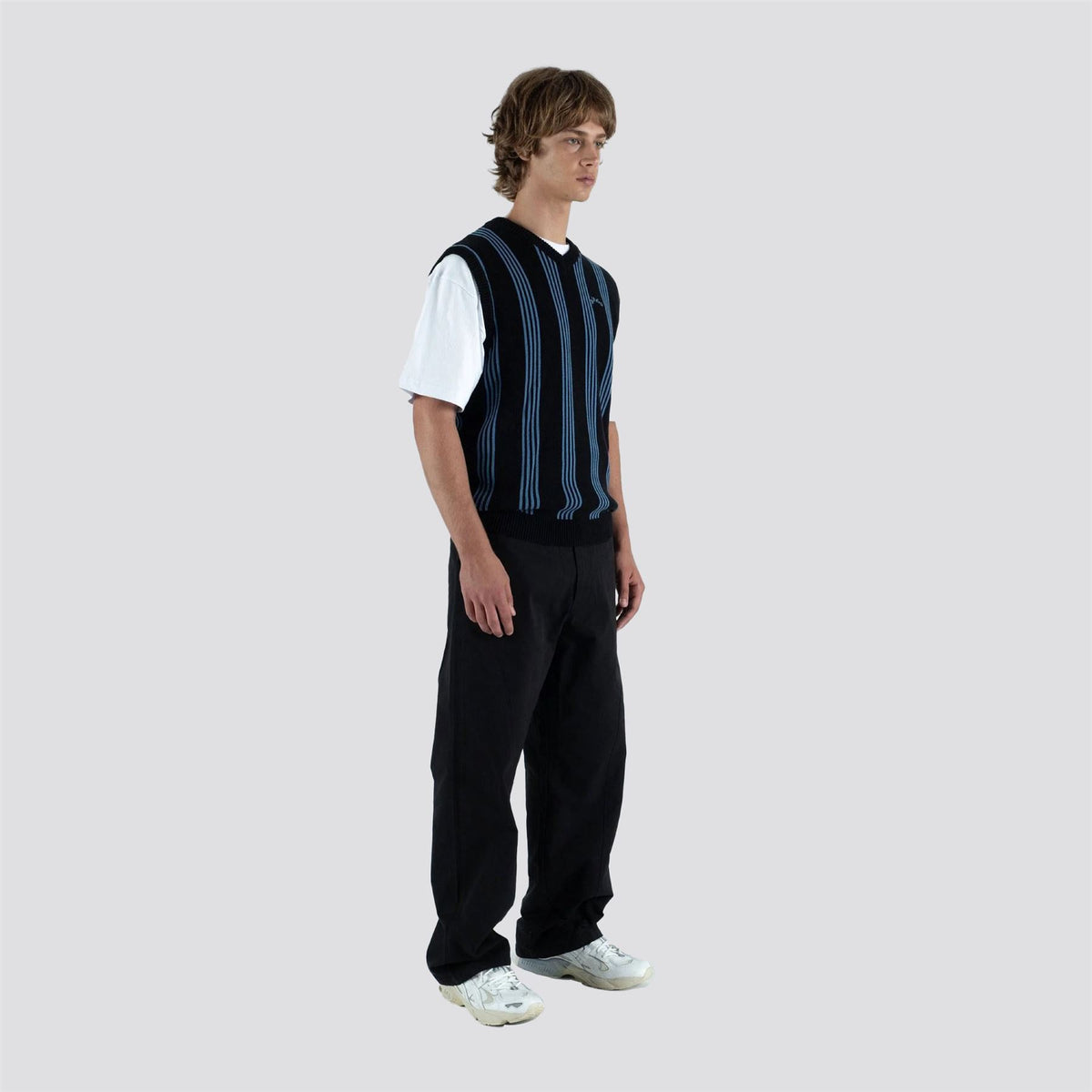 Vincents Knit Sweater Vest Black
