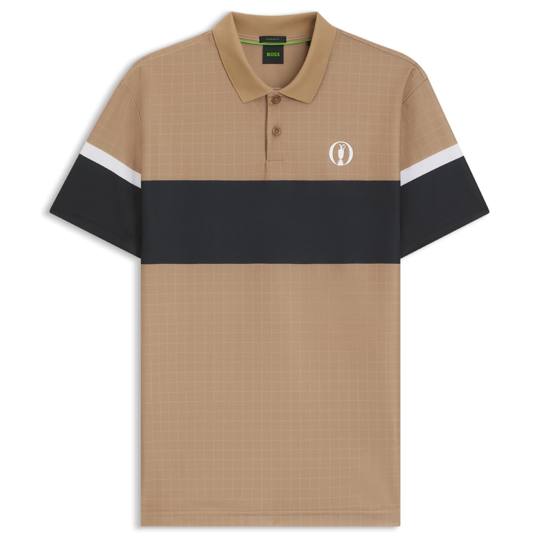 BOSS Paddy The Open 25 Polo Brown/Black | TRENDYGOLF USA